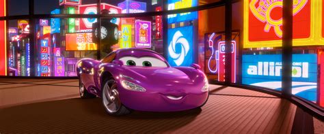 purple car in cars 2